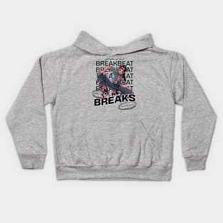 BREAKBEAT  - Breaks Girl (Black) Kids Hoodie